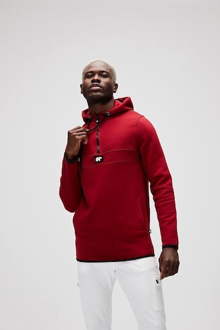 Bad Bear Defence Half-zip Hoodie Bordo Yarım Fermuarlı Kapüşonlu Erkek Sweatshirt 001