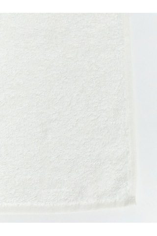 Ekru Ev Nakışlı Pamuklu Yüz Havlusu 50x80 Cm
