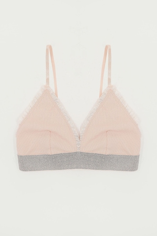 LOYA Kadın Somon Denis Ribb Bra Sütyen SOMON