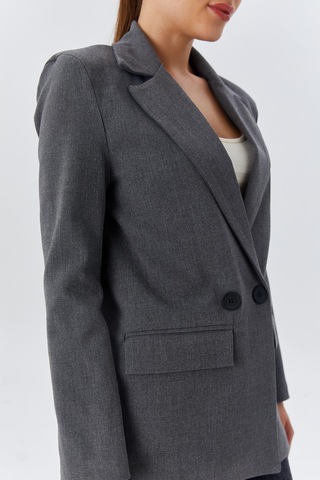 Mixray 4516 Kadın Bezayağı Blazer Ceket Antrasit