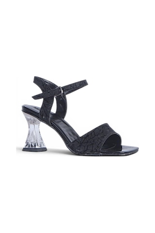 Ayakcenter Byn Ayışığı By41 Siyah 10cm Kadın Topuklu Sandalet