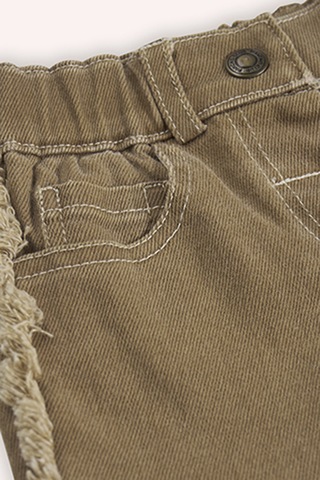 Kız Bebek Beli Lastikli Camel Kot Pantolon 10367723