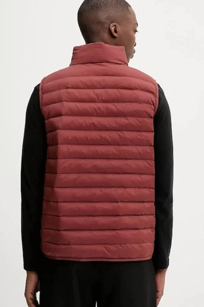 Calvin Klein Erkek Kolsuz Hafif Naylon Şişme Kırmızı Yelek Lv04lc509g-vfk Kahverengi