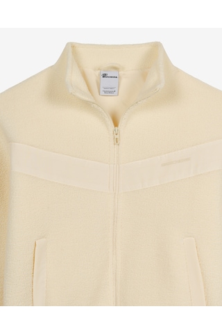 Skechers Skech Sherpa Contrast Full Zip Jacket Kadın Bej Mont S2620202-4339