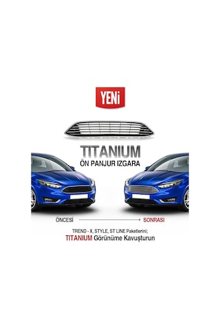 Ford Focus Nikelajli Ön Panjur Ve Sis Far Çerçevesi 2015-2018 467900958