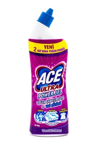 Ace Ferahlık Etkisi Ultra Power Jel Yoğun Çamaşır Suyu & Yağ Çözücü 2 x 750 ML