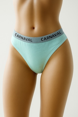 Carnaval Socks Carnaval Turkuaz Renkli Premium Kadın Brazilian Külot Çok Renkli