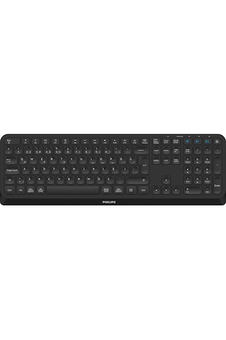 Philips SPT6407 Bluetooth Kablosuz Türkçe Q Klavye Mouse Seti Siyah