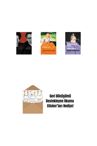 J. P. Sartre İle Söyleşiler + Sartre A Mektuplar 1: 1930-1939 + Nelson Algren'e Aşk Mektupları + Okuma Sticker'ları