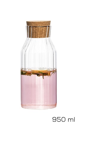 Porsima 2095 Mantar Kapaklı Ve Cam Başucu Sürahisi 950ml