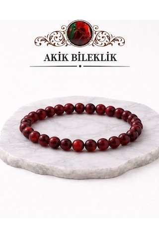 Kırmızı Akik Doğaltaş Bileklik Diğer