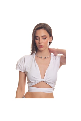 Labalaba Kadın Koçbaşı Uçlu Choker - Gümüş Altın