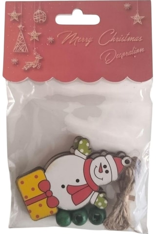 Yılbaşı Ağaç Süsü Ahşap Mdf 3lü