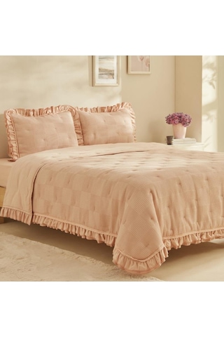 Karaca Home Perios Somon Çift Kişilik Comfort Set Somon