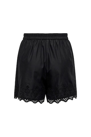 Only Onllou Lıfe Emb Loose Shorts Wvn Siyah Renkli