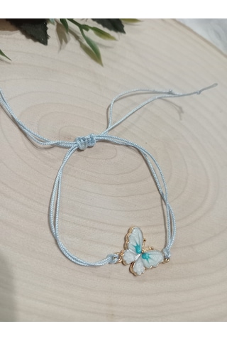 Modern Beyaz Kelebek Bileklik Beyaz