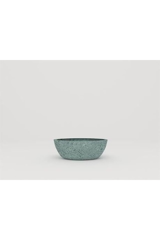 Nuano Consept Viola Serisi Yuvarlak Saksı Yeşil 40x30x20