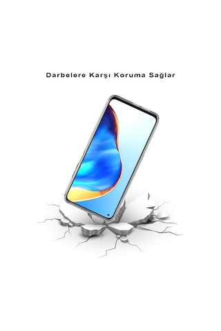 Xiaomi Mi 9t Pro Uyumlu Kapak Floral Pembe Tasarımlı Şeffaf Silikon Kılıf