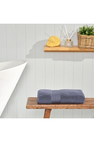 Karaca Home Aquasoft %100 Pamuk Banyo Havlusu 85x150 cm Lacivert