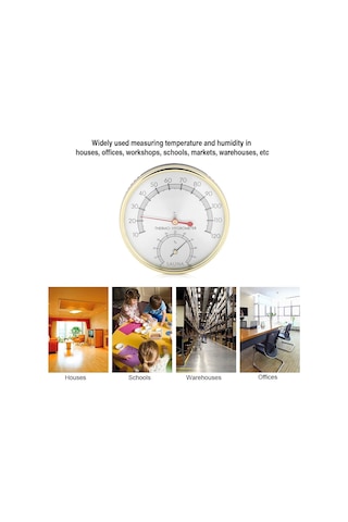 Sauna Odası Termometresi, Metal Kadranlı Termometre Higrometre Higrometre-sauna Odası Termometresi