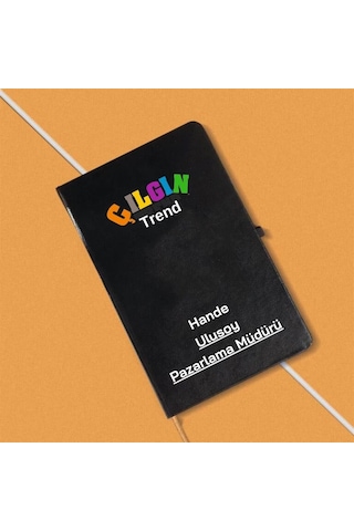 İsim Ve Kurumsal Logo Unvan Yazılı Baskılı Defter