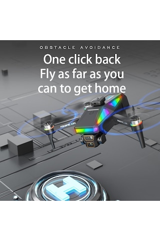 Çeşithane S5 4k Drone 4.3 Ekranlı Uzaktan Kumanda, Çift Kameralı, Katlanabilir Fırçasız Motorlu,