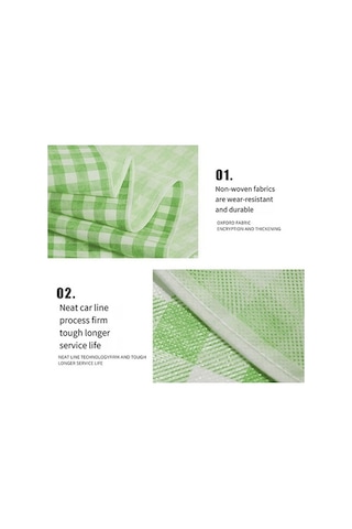 Moly 80x80 İnç Ekstra Büyük Katlanabilir Piknik Matı Yeşil - Aile Piknikleri İçin Mükemmel Yeşil