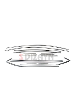 S-dizayn Opel Astra K Hb Krom Cam Çerçeve Seti 14 Prç 2015-2022 A+ Kalite