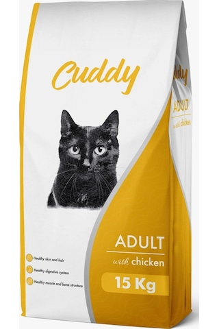 Cuddy Tavuklu Yetişkin Kedi Maması 15 KG