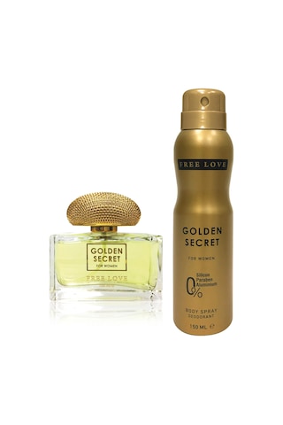 Free Love Golden Secret Kadın Parfüm EDP 100 ML  + Deodorant 150 ML