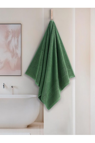 Cotton %100 Banyo Havlusu 70x140 Cm Yeşil