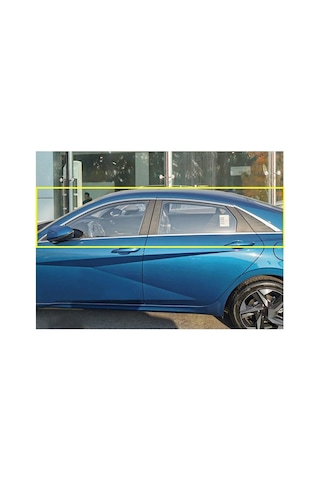 Hyundai Elantra 2020+ Tamtur 12 Parça Krom Cam Çıtası