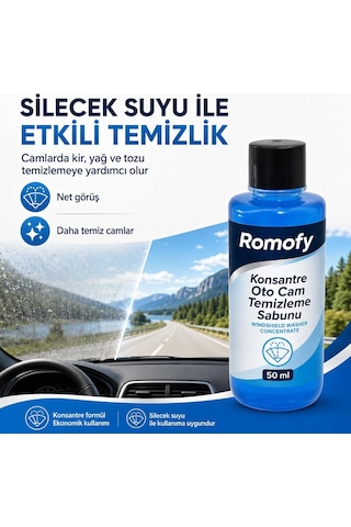 Tr Konsantre Oto Cam Suyu Pratik Tek Kullanımlık Silecek Suyu 50ml