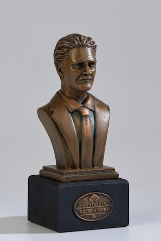 Nazım Hikmet Mermerit Büst Heykel