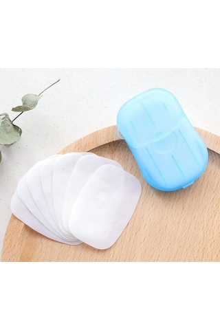 Kağıt Seyahat Sabunu 20 Adet Çok Renkli