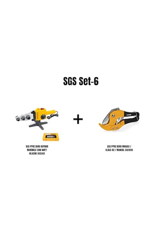 Sgs Set-6 Sgs Pprc Boru Kaynak Makinası 1300 Watt Klasik Sgs343+sgs Pprc Boru Makası / Class 42 / Manual Sgs1010