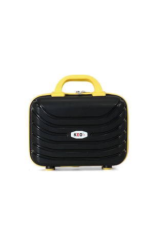 Keo-plus Siyah-sarı 3 Lü Set Silikon Kırılmaz Pp Valiz