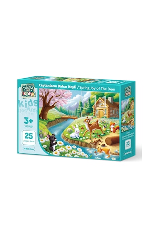 Art Çocuk Ceylanların Bahar Keyfi 25 Parça Puzzle