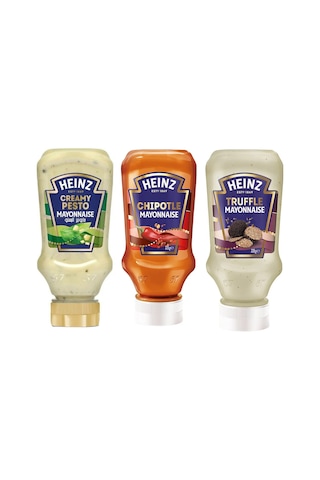 Heinz Mayonez Seti 3 Lü / Chipotle / Truffle / Creamy Pesto