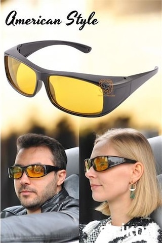 Güvenli Gece Sürüş Görüş Gözlüğü Sis Far Işık Önleyici Anti-fog Gözlük 720834