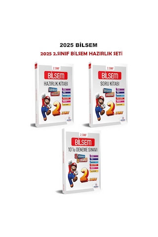Kurul Yayıncılık 2025 2.Sınıf Bilsem Hazırlık Seti Konu Soru Deneme 3'lü Set