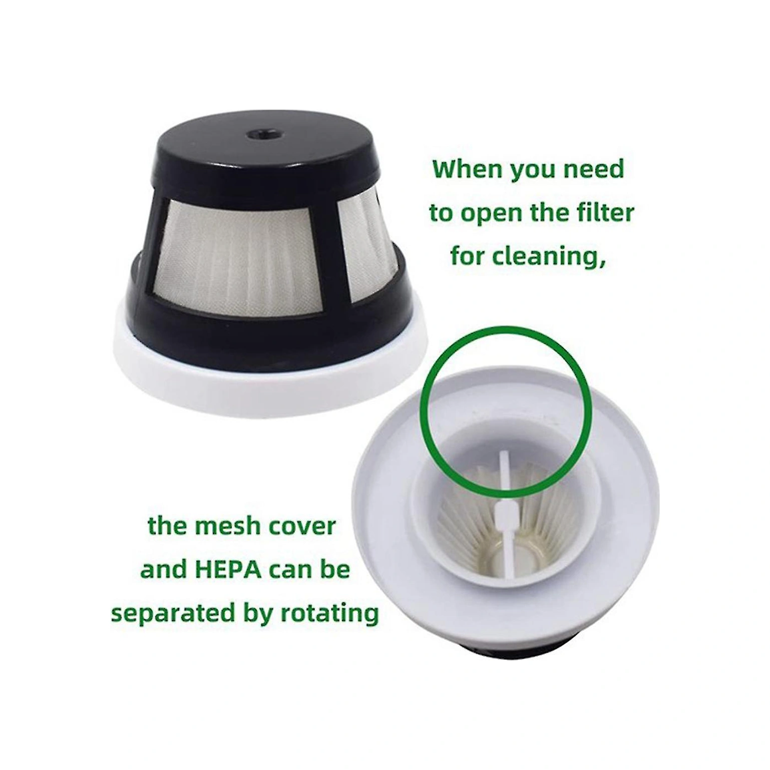 6'lı Paket 29869 Filtre, Bissell Aeroslim Kablosuz 29869 İle Uyumlu