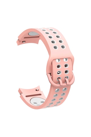 Galaxy Watch 4 44mm Krd-02 Uyumlu Zore Kordon-pembe-beyaz