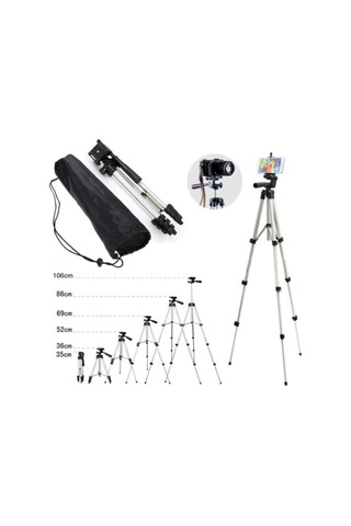 Blupple Telefon Ve Kamera Tutucu Tripot Tripod Ayak 105 Cm Telef