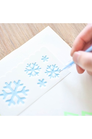 Aubyhe Çocuklar İçin Çizim Åÿablonu Seti - 8 Adet Pp Malzeme, 16 Farklı Desen Bitki, Hayvan, Gã¼naydä N/ã Ä Ktä , Parti Vb. , 18.3x5.5 Cm Uzun Åžekilli Åžablonlar