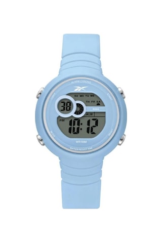 Reebok Rv-wea-l9-pkpk-wk Dijital Mavi Silikon Kordon Çocuk Kol Saati
