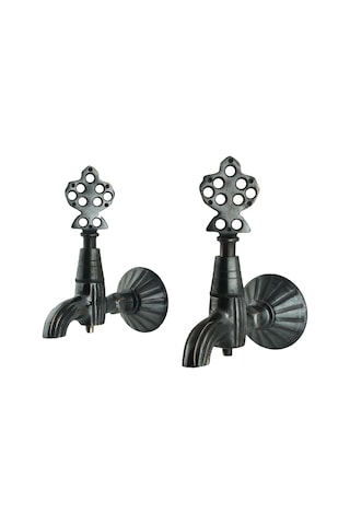 FKN İkili Hamam Taslı Bakır Eskitme Osmanlı Musluk