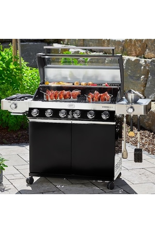 Rösle Videro G6-S Vario Siyah Gazlı Barbekü  İstasyonu Gri - Siyah