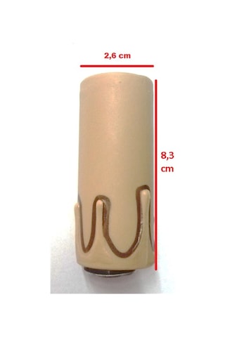 E-14 Kahve Mum Duy 8.3 Cm 4 Adet A1216