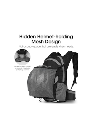 Padalink West Bıkıng Bisiklet Sırt Çantası: 16l Kapasite, 2l Su Torbası, Yağmura Dayanıklı, Bel Kayışlı, Yeşil-gri Seçenekli. Yeşil